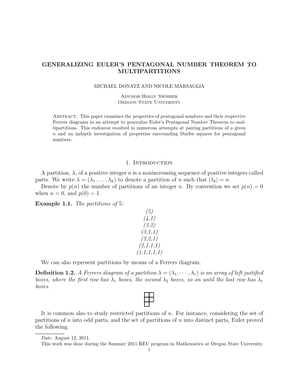 Generalizing Euler's Pentagonal Number Theorem to Multipartitions