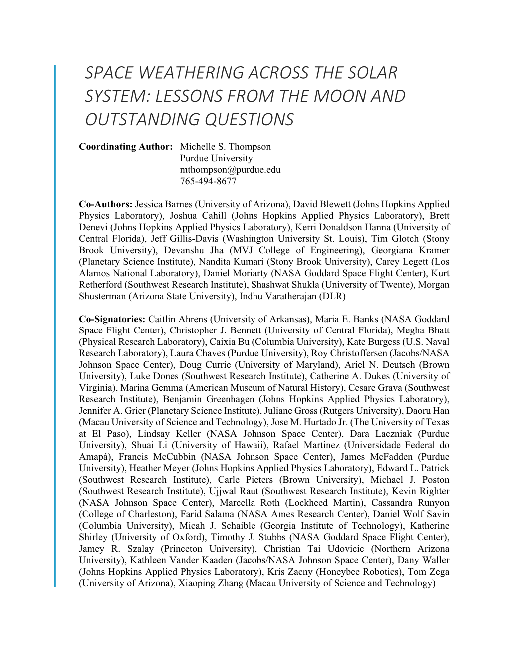Space Weathering Across the Solar System: Lessons from the Moon