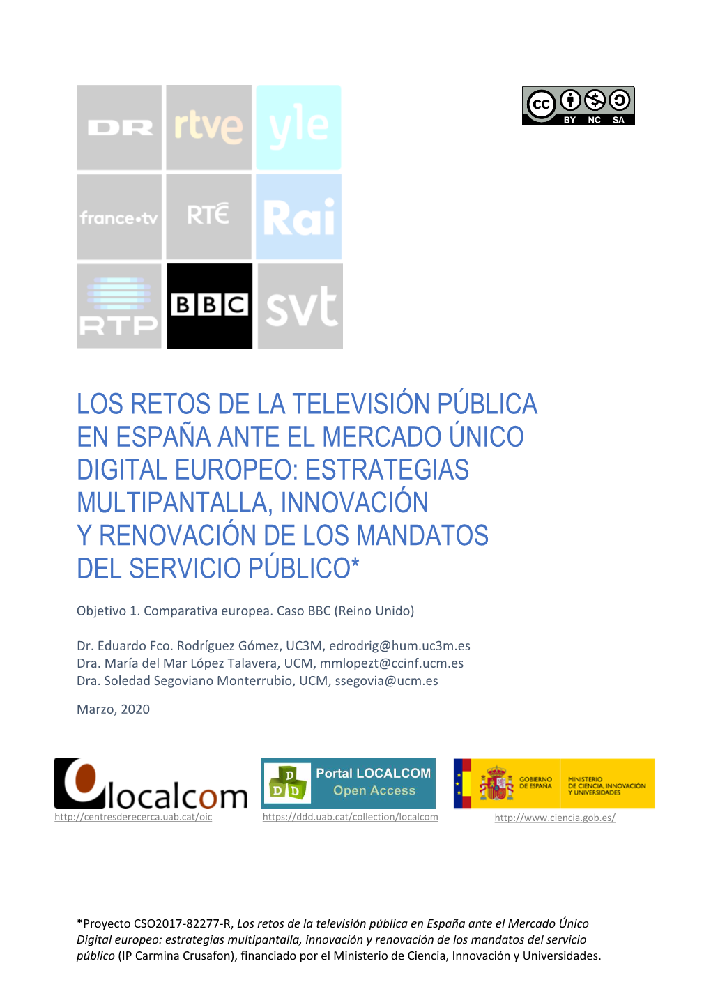 Los Retos De La Televisión Pública En España Ante El Mercado Único Digital Europeo