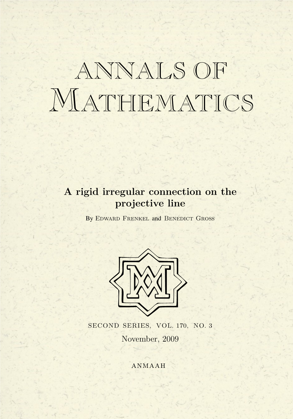 A Rigid Irregular Connection on the Projective Line