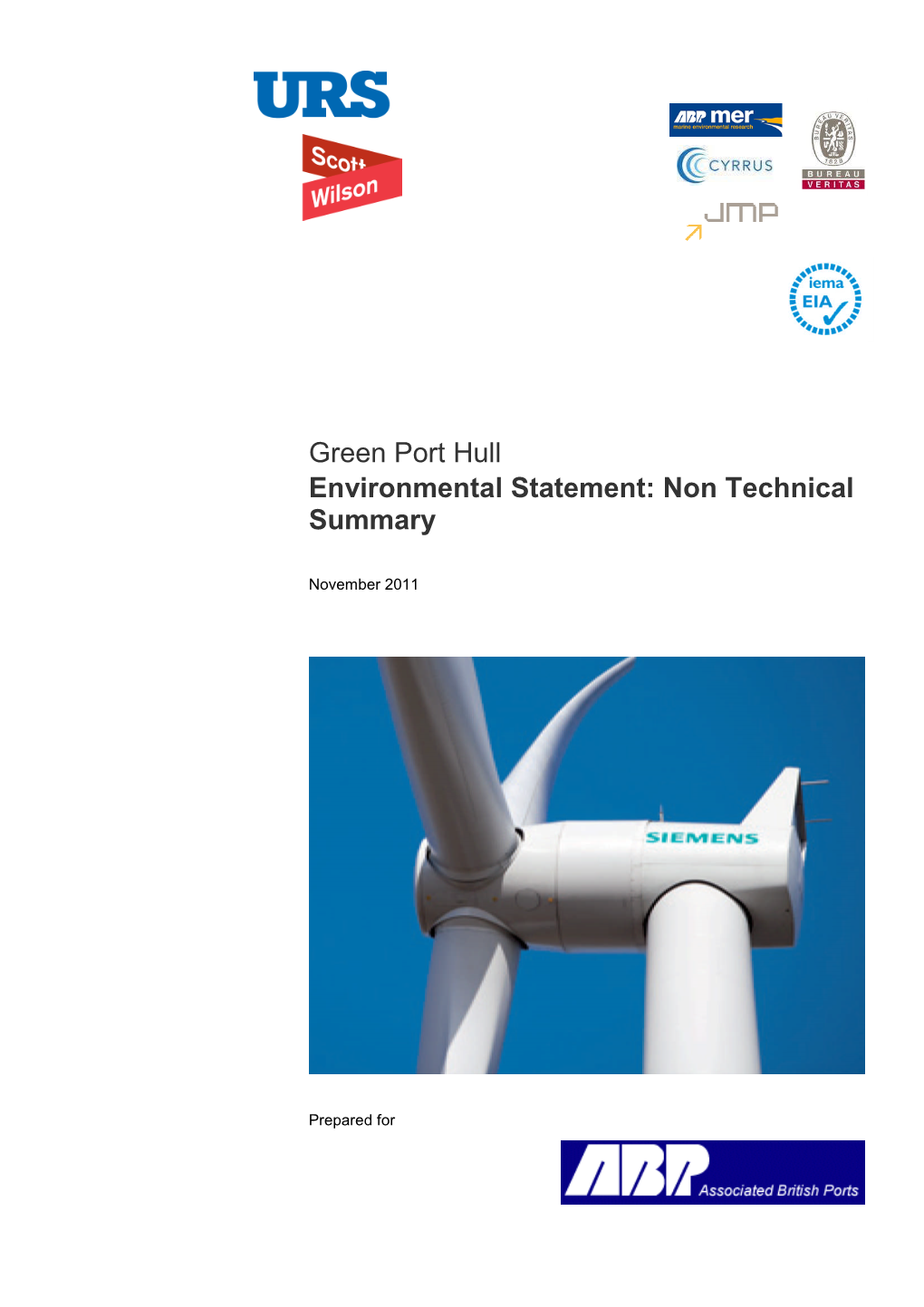 Green Port Hull Environmental Statement: Non Technical Summary