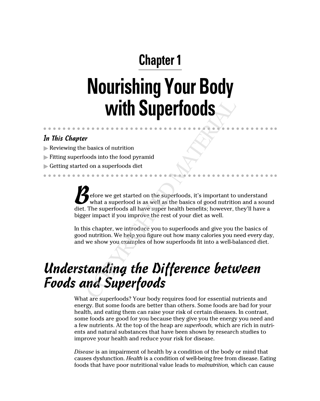 Nourishing Your Body with Superfoods