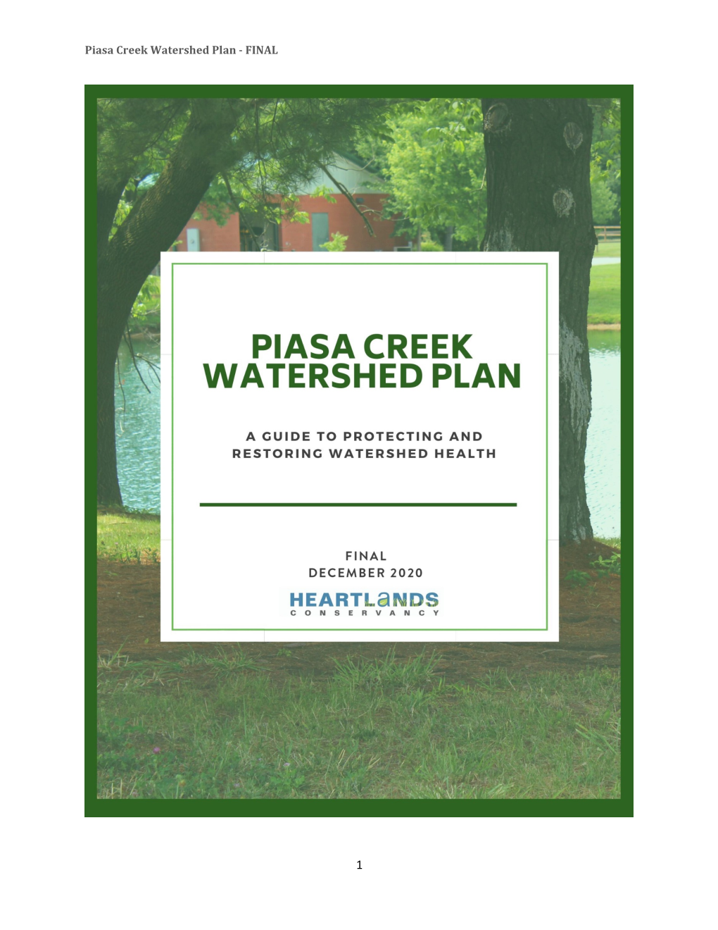 Piasa Creek Watershed Plan - FINAL