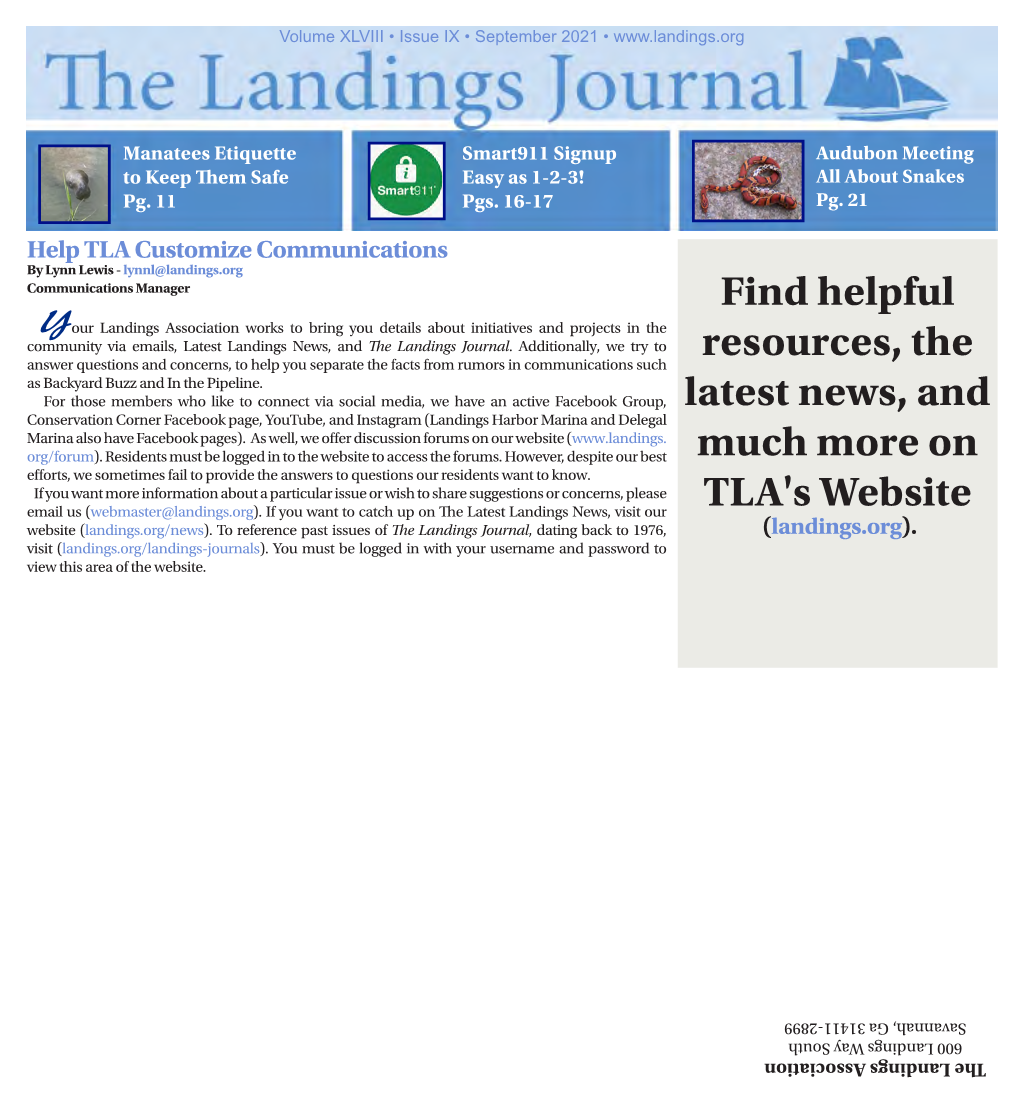 Find Helpful Resources, the Latest News, and Much More on TLA's Website