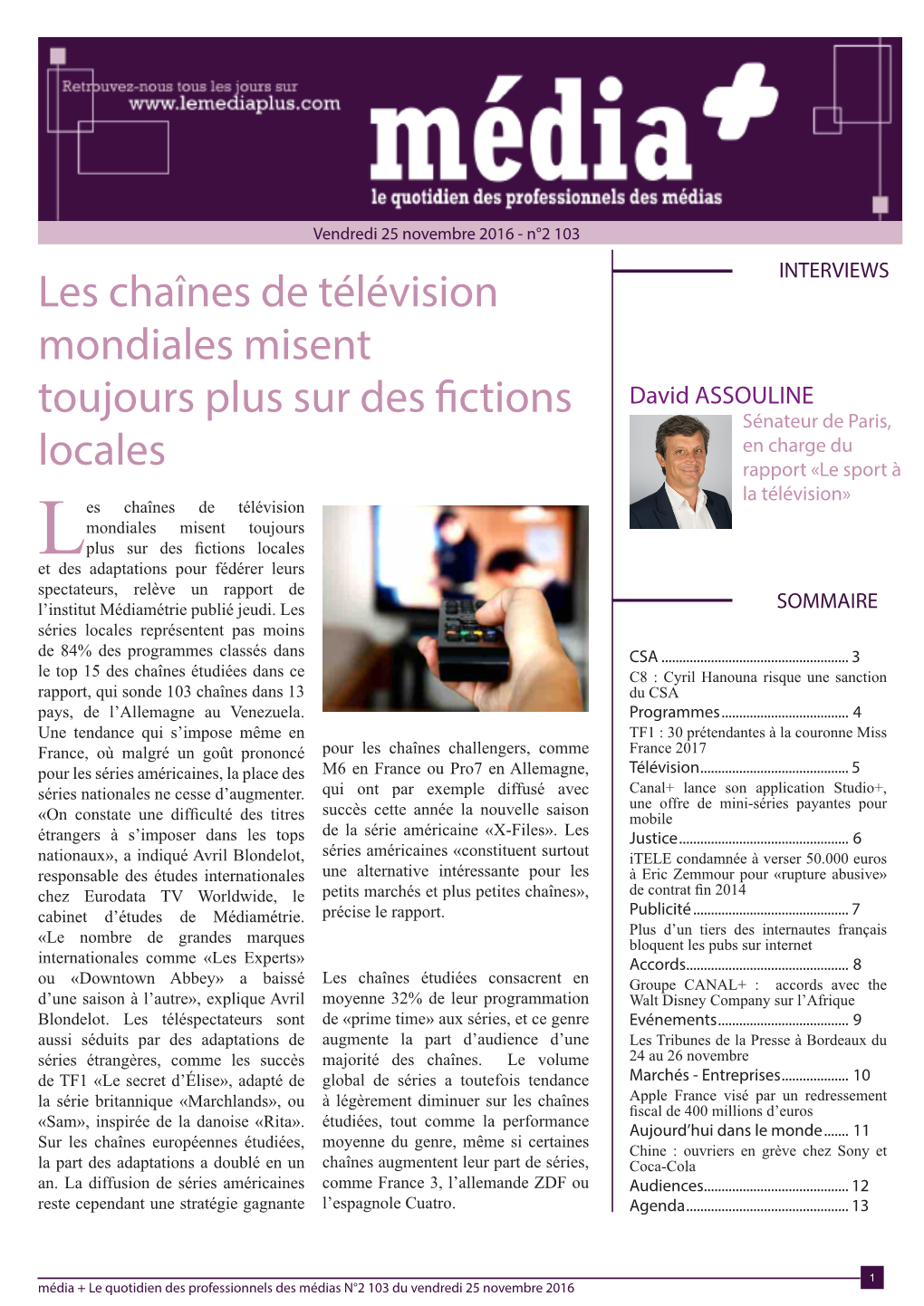 Les Chaînes De Télévision Mondiales Misent Toujours Plus Sur Des Fictions Locales