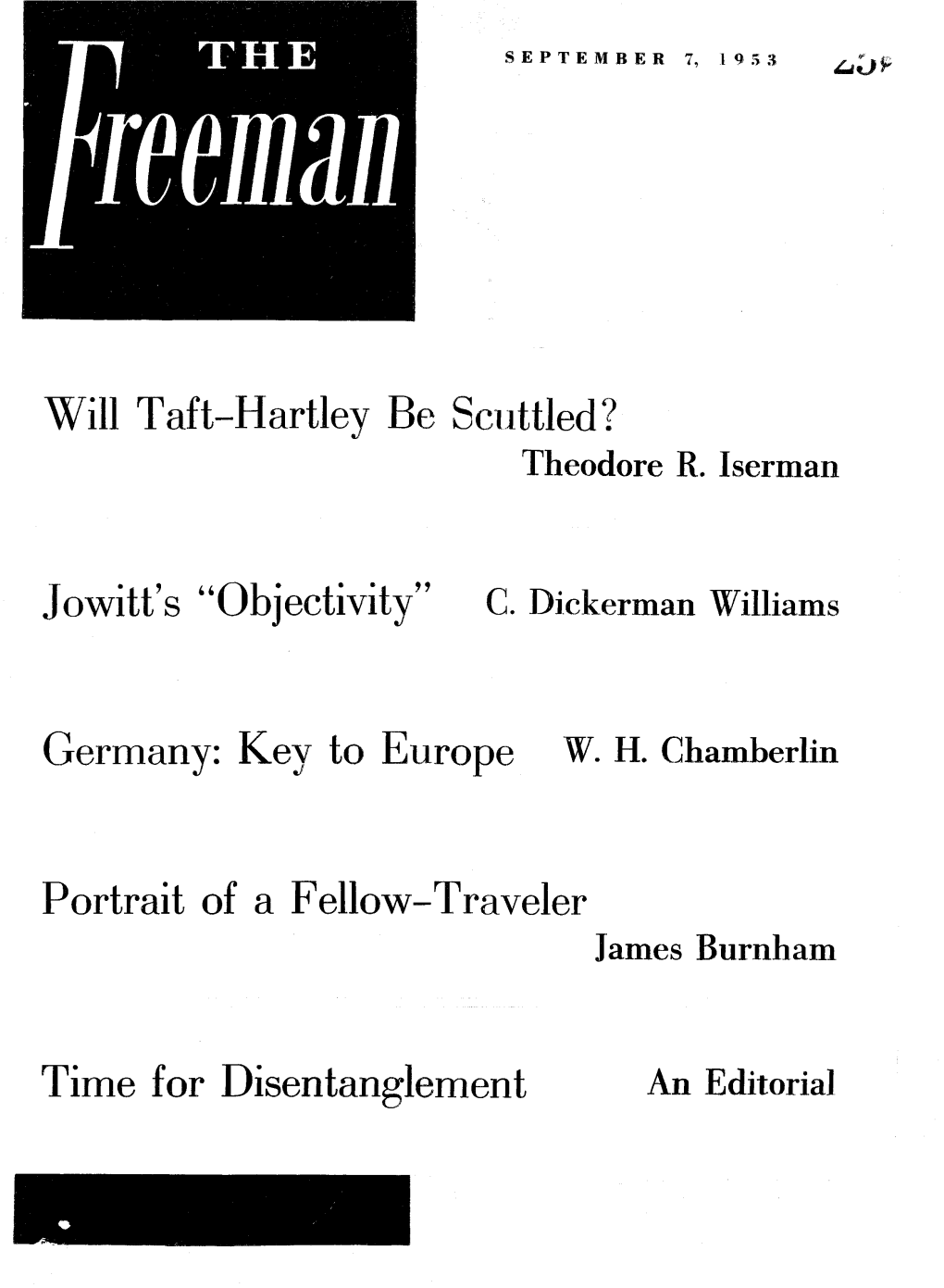 The Freeman September 1953