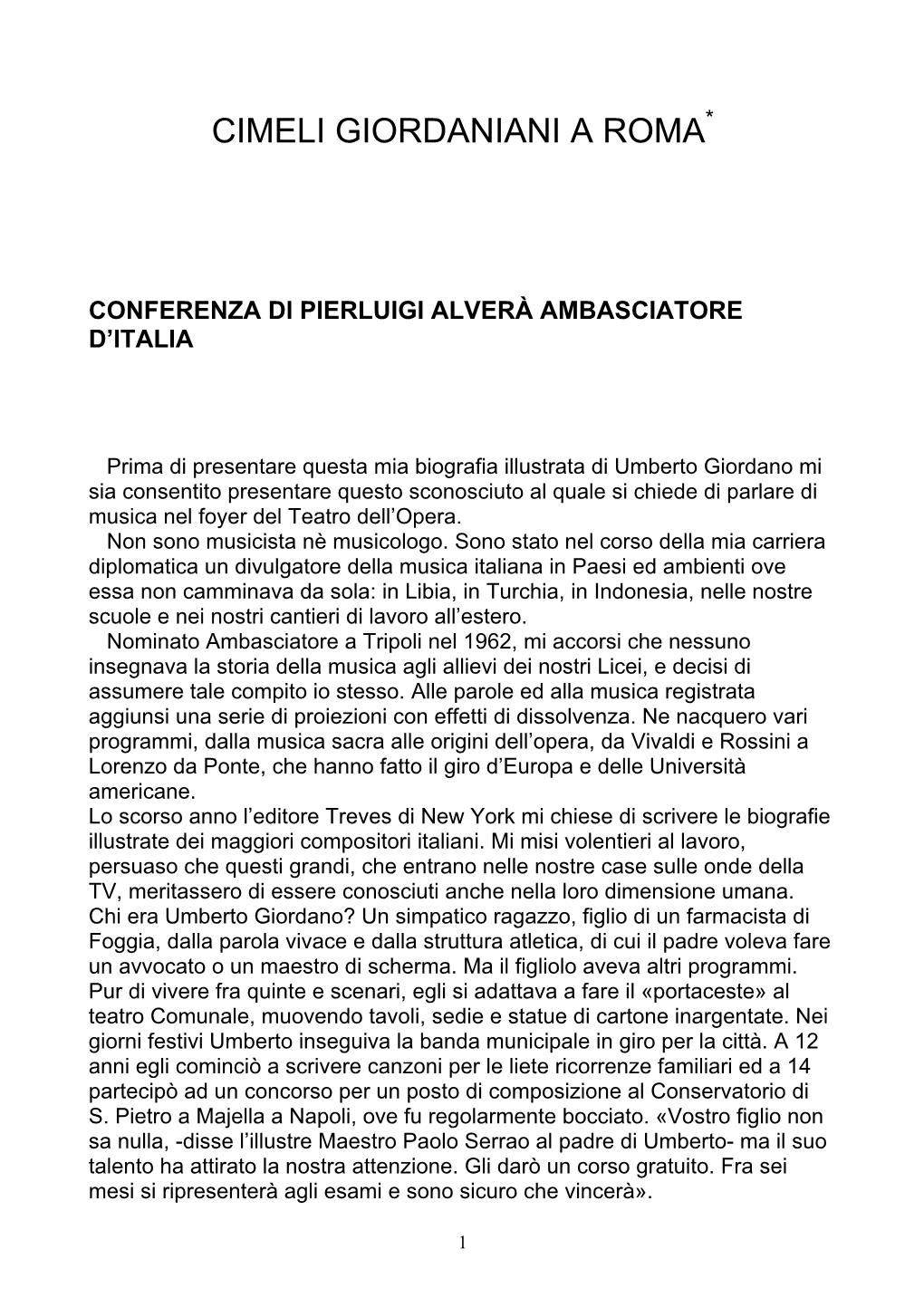 Conferenza Di Pierluigi Alverà Ambasciatore D'italia