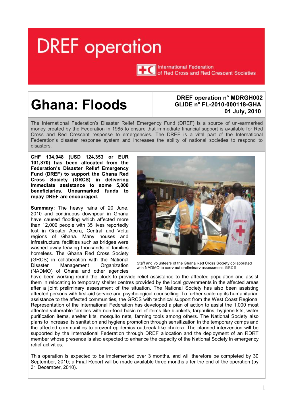 Ghana: Floods 01 July, 2010
