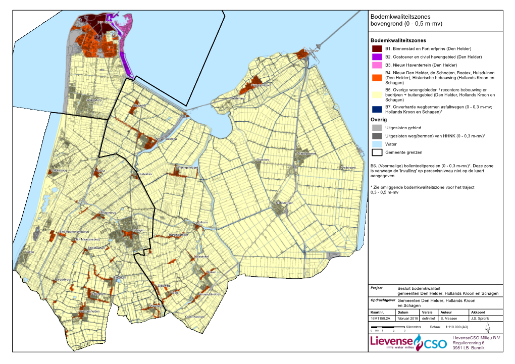 Bodemkwaliteitszones Bovengrond (0