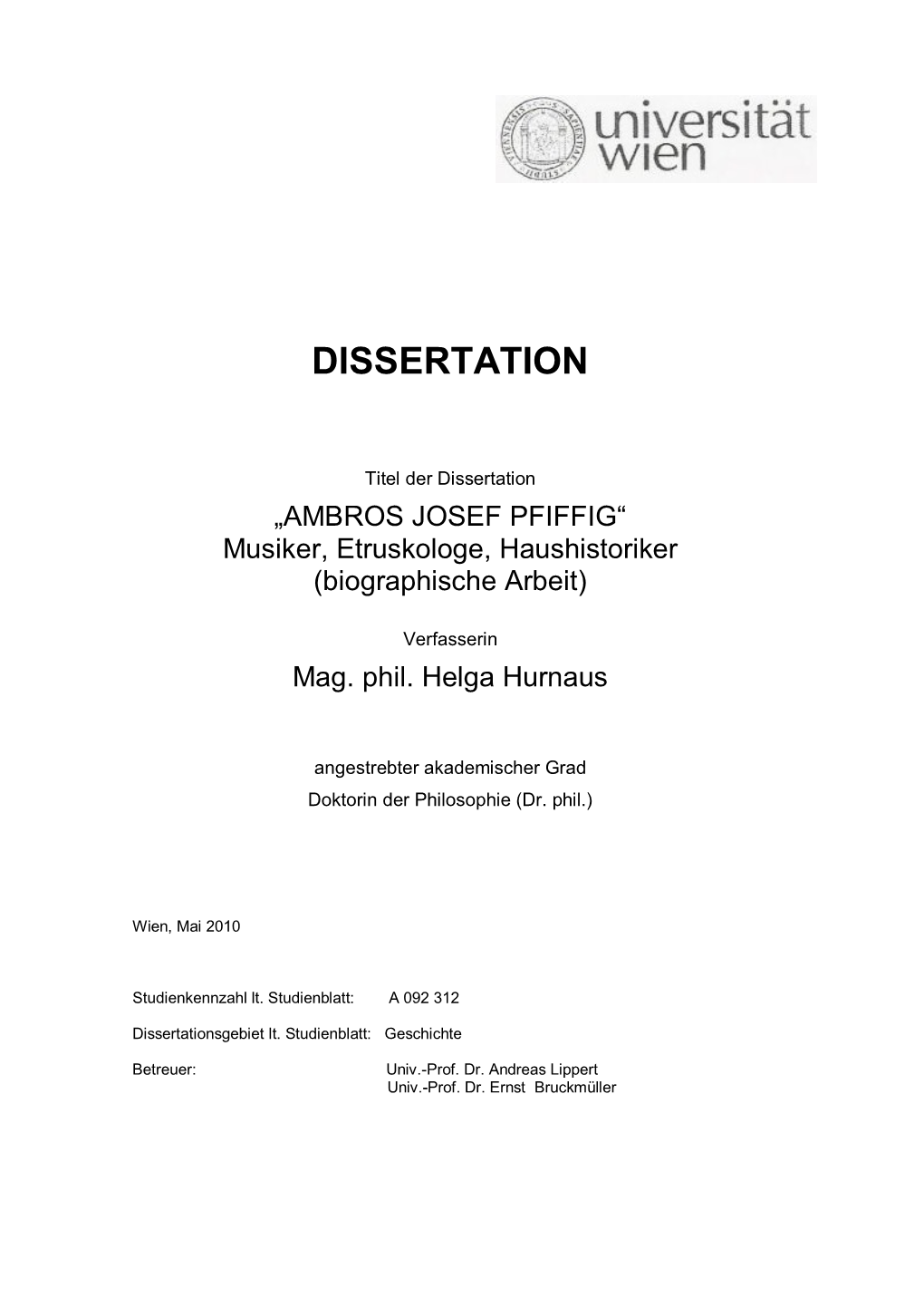 Dissertation