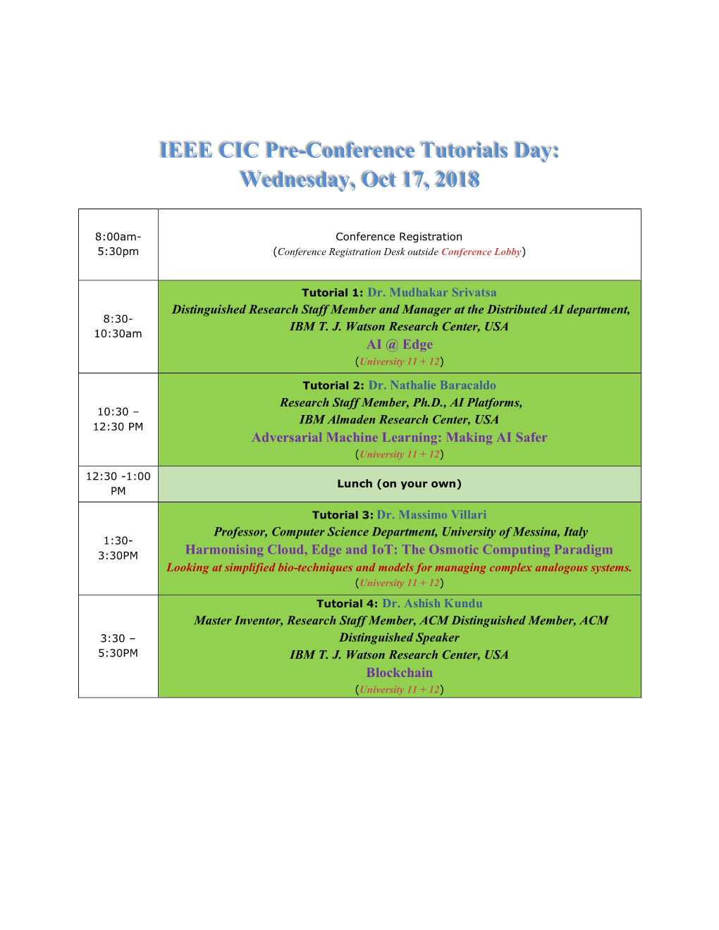 Conference Program