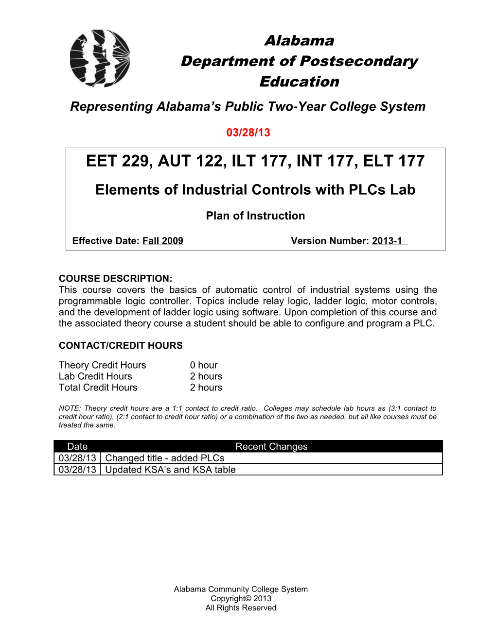 EET 229 Elements of Industrial Controls with Plcs Lab