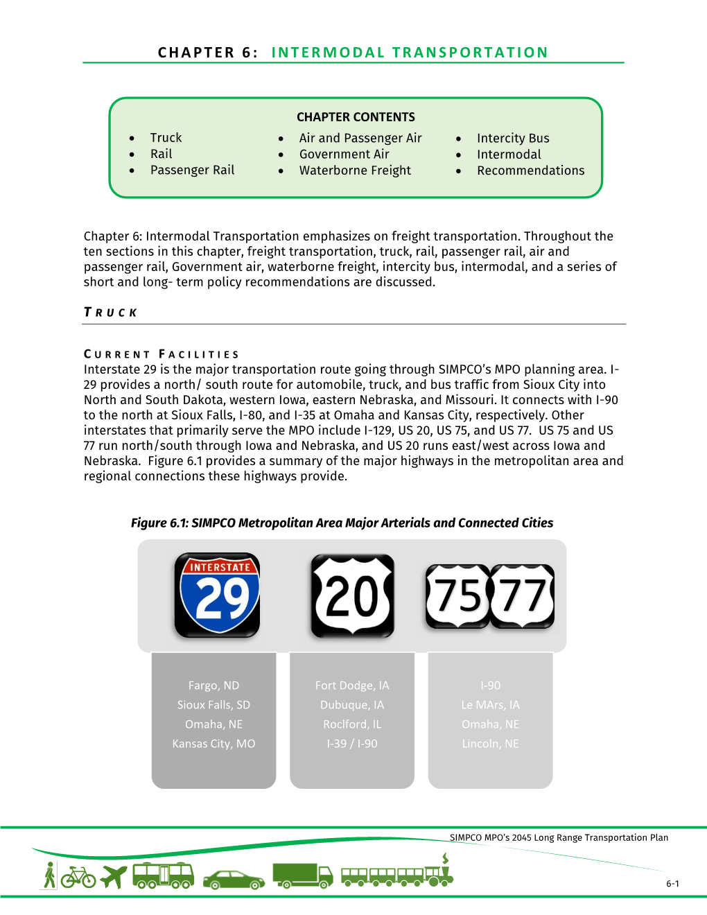 Chapter 6: Intermodal Transportation Emphasizes on Freight Transportation