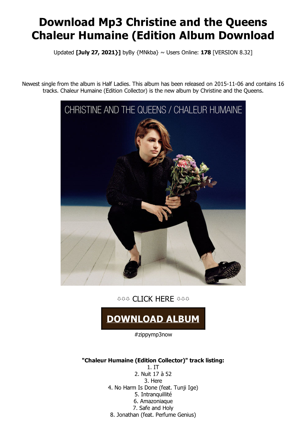 Download Mp3 Christine and the Queens Chaleur Humaine (Edition Album Download