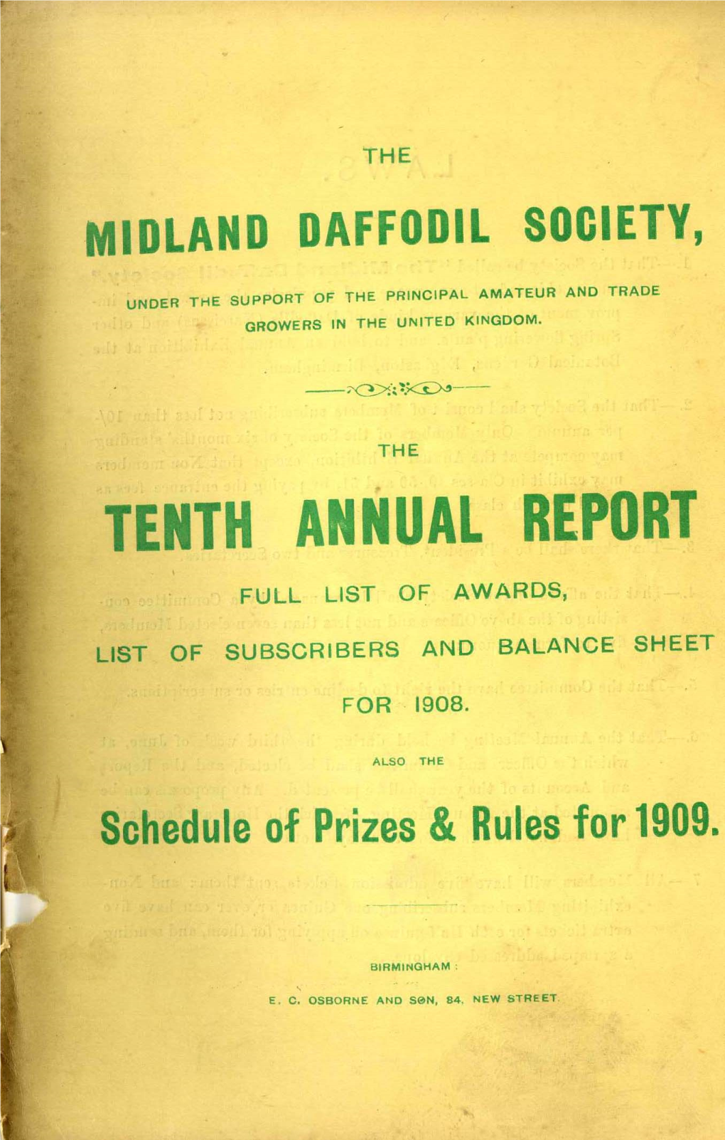 Midland Daffodil Society, 1908