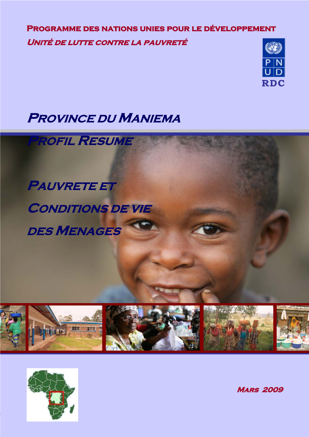 Province Du Maniema Profil Resume Pauvrete Et