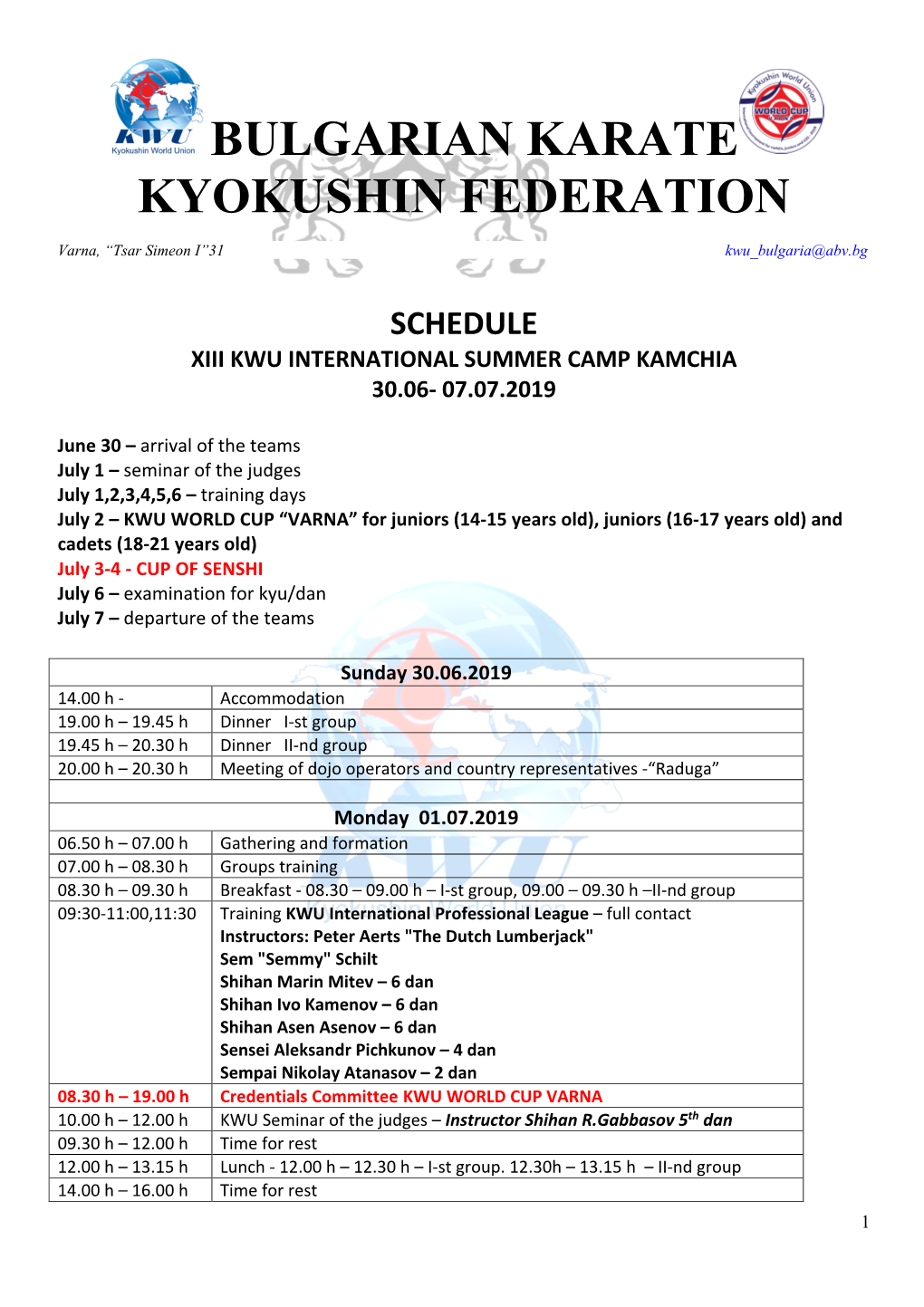 Bulgarian Karate Kyokushin Federation