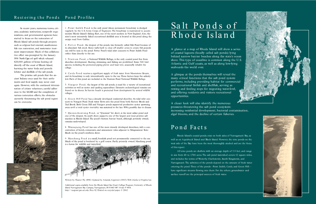 Salt Ponds of Rhode Island