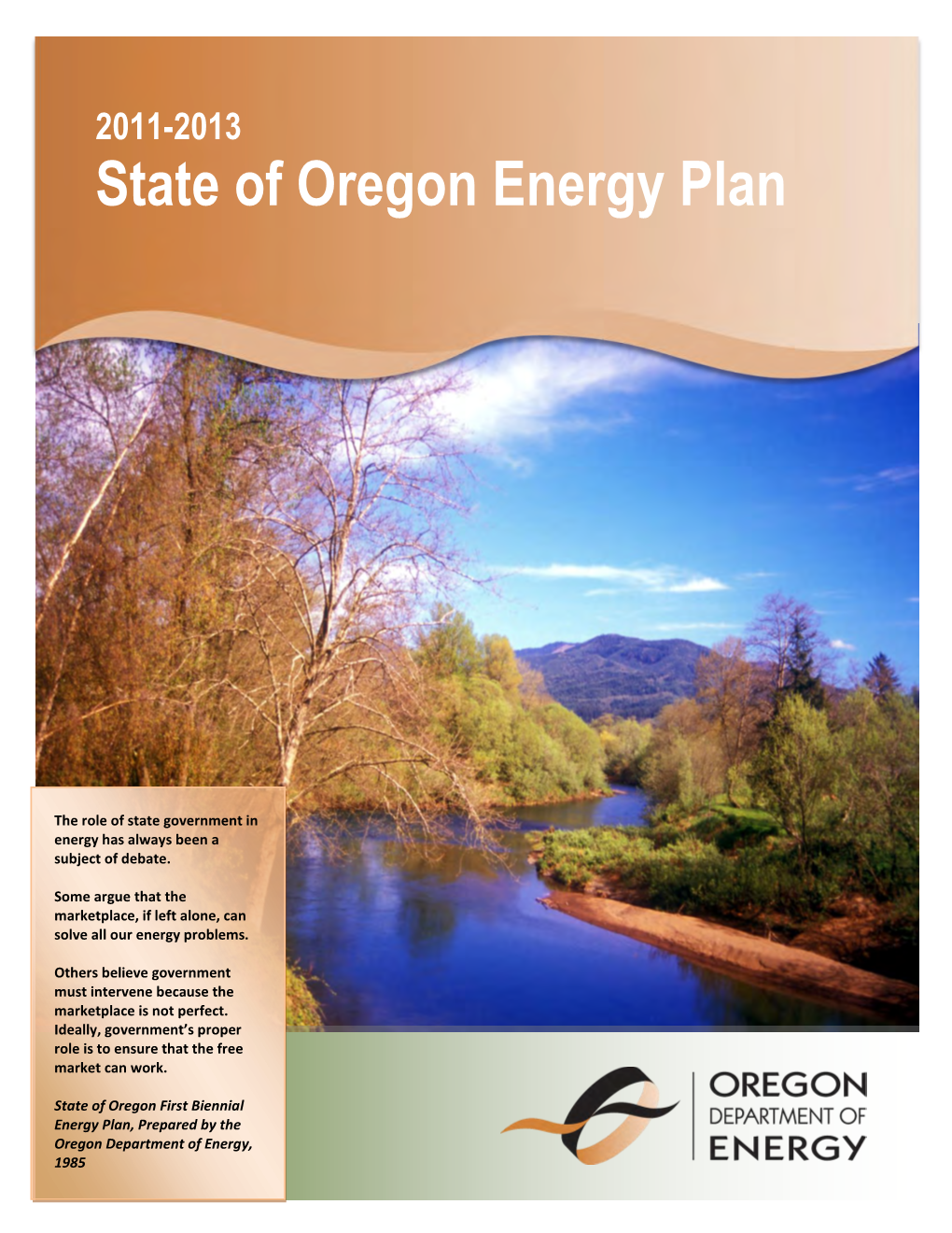 2011-2013 State of Oregon Energy Plan