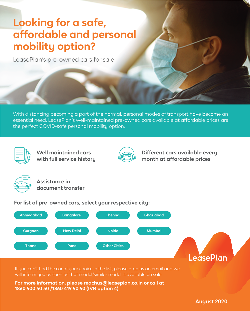 Looking for a Safe, Affordable and Personal Mobility Option? Leaseplan’S Pre-Owned Cars for Sale