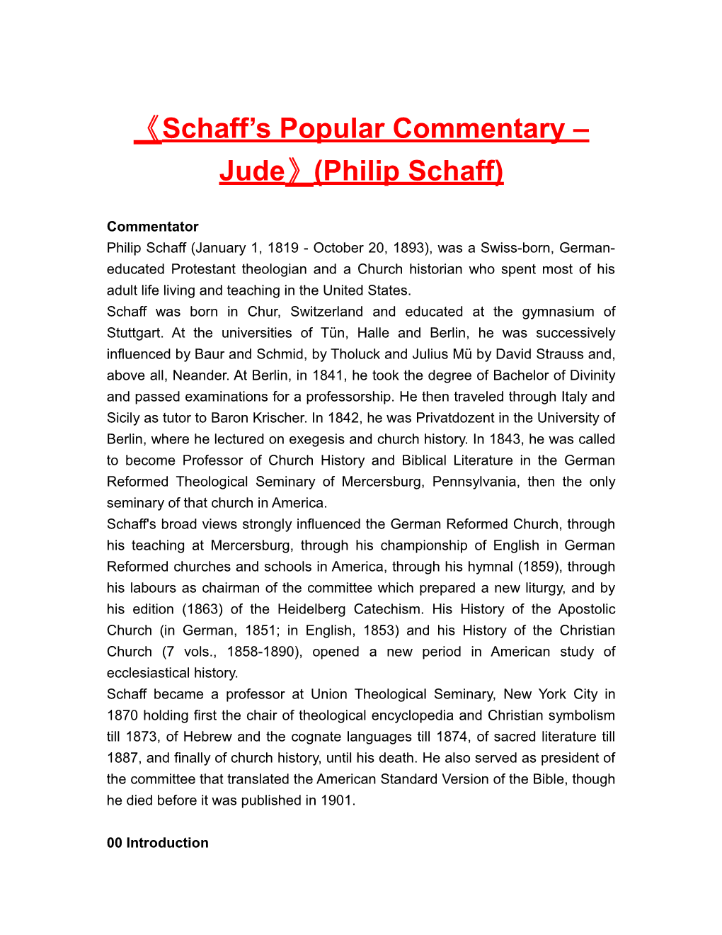 Schaff S Popular Commentary Jude (Philip Schaff)