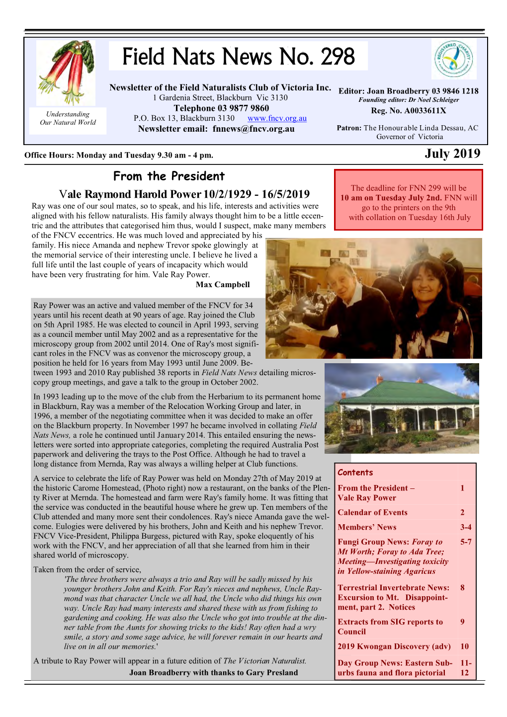 Field Nats News No. 298