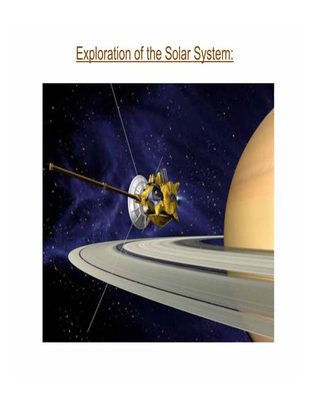 Solar Radiation and the Solar Wind • External Sources of Neutral Gas Or Plasma