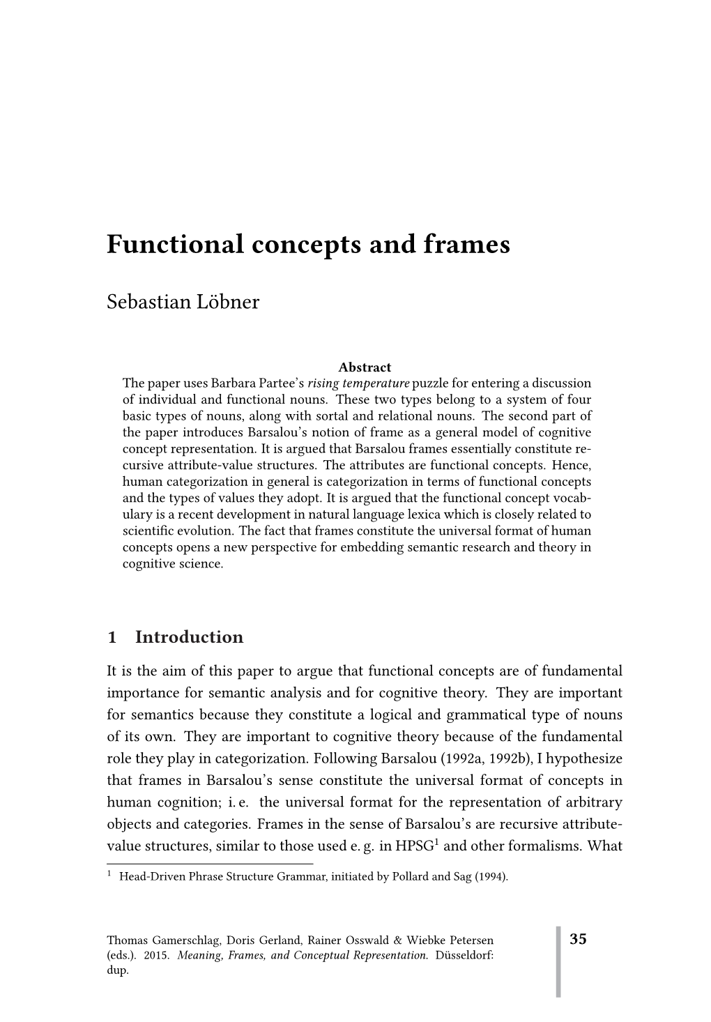 Functional Concepts and Frames
