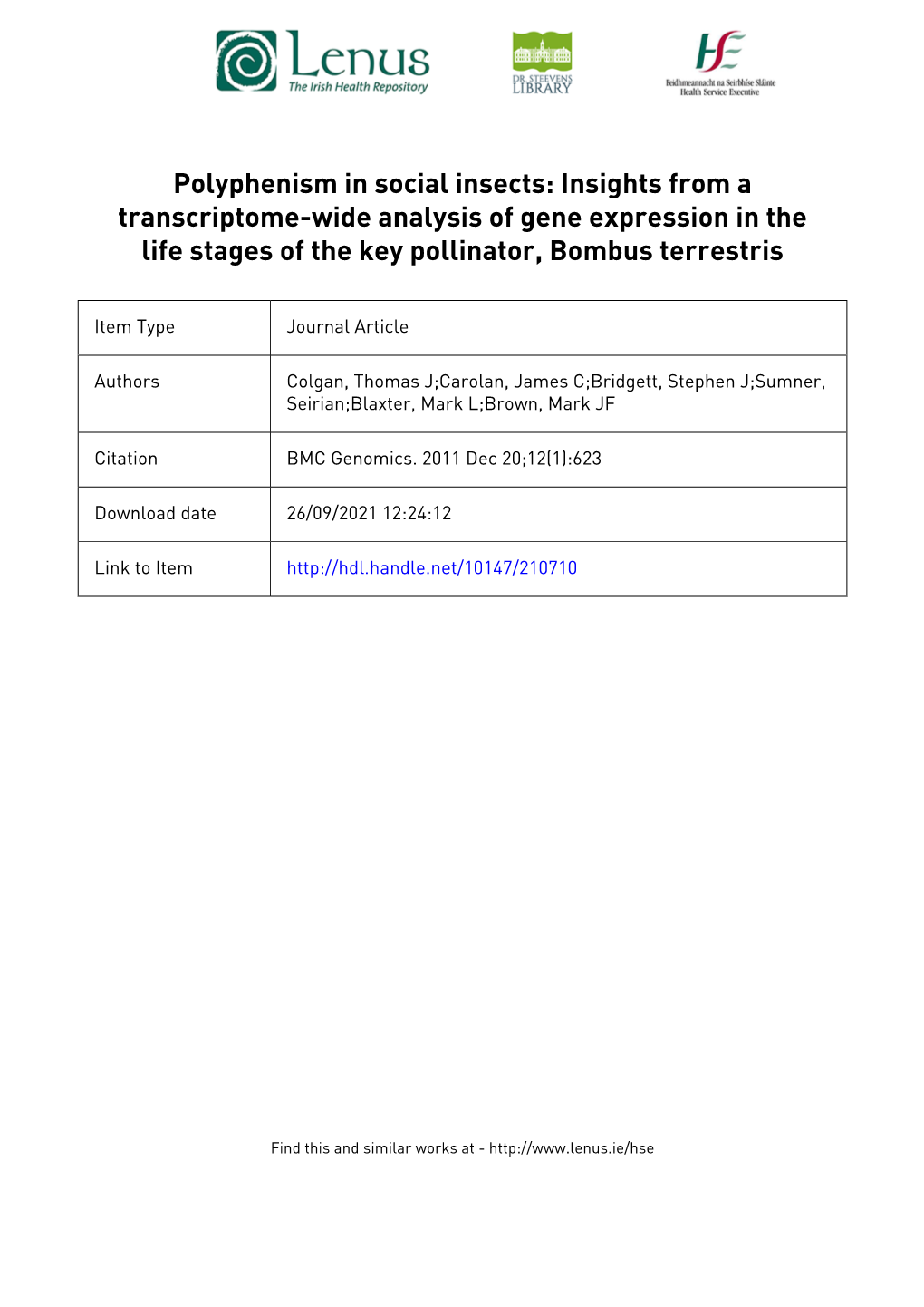 A.Mellifera Peptide Sequences for Conserved Pathways