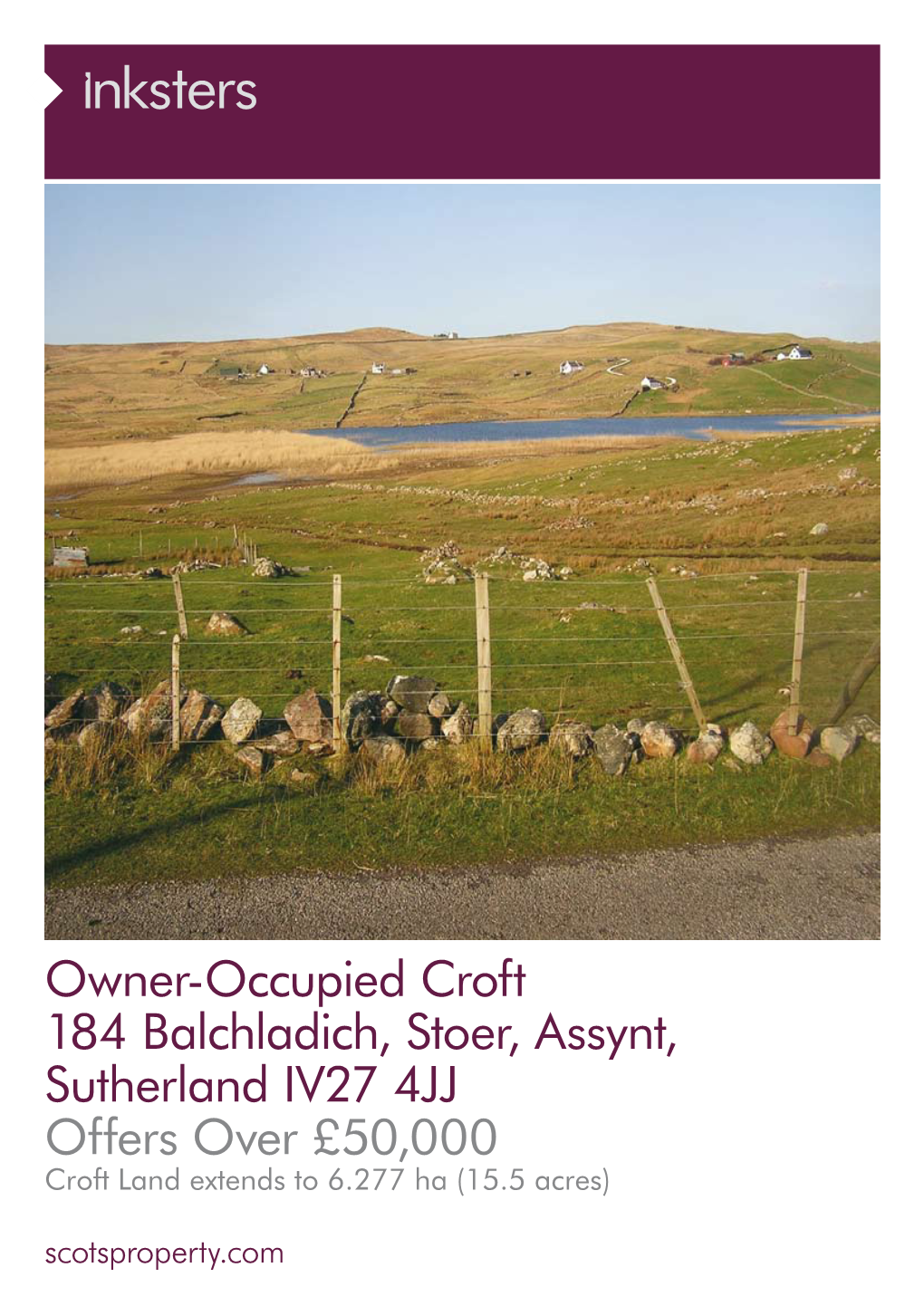 Owner-Occupied Croft 184 Balchladich, Stoer, Assynt