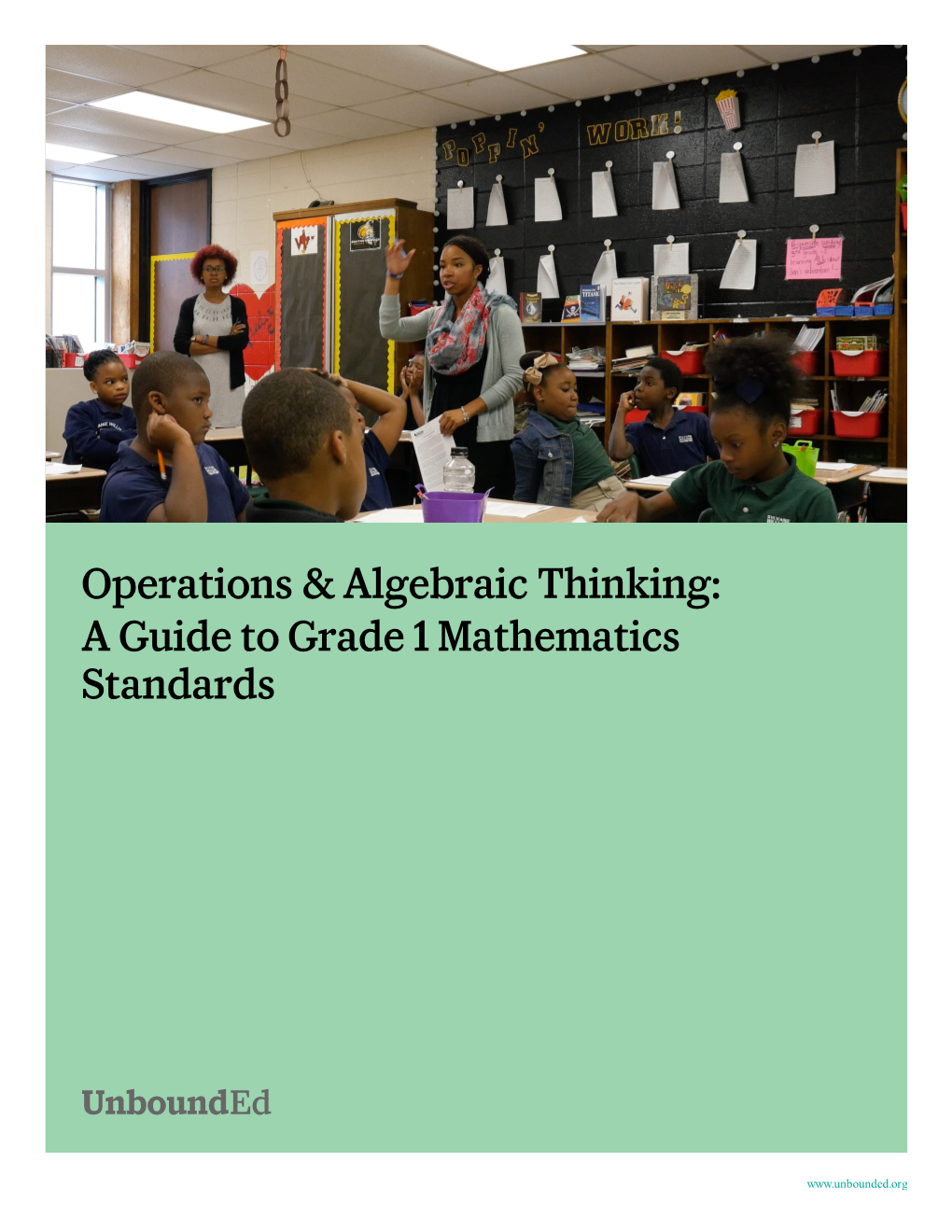 Operations & Algebraic Thinking: a Guide to Grade 1 Mathematics