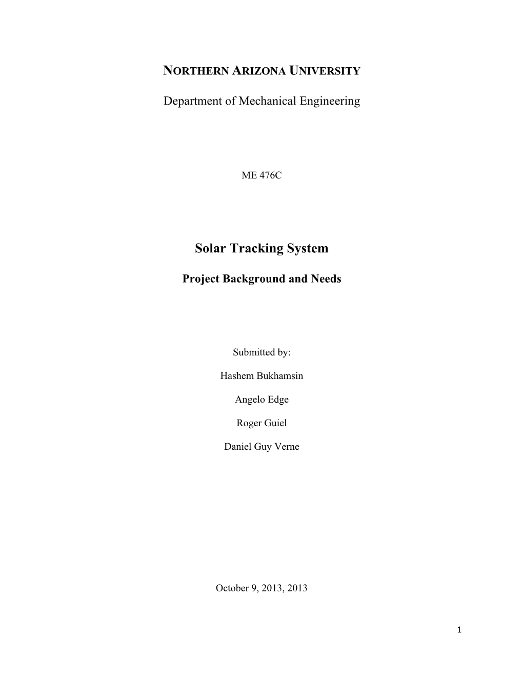 Solar Tracking System