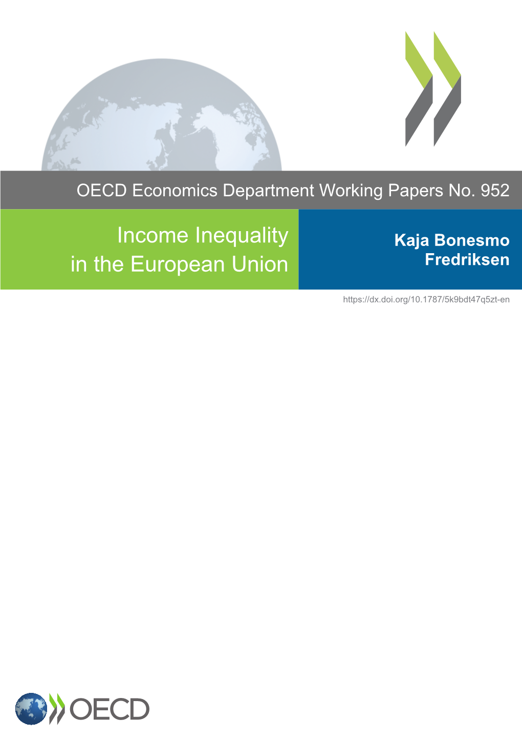 Income Inequality in the European Union