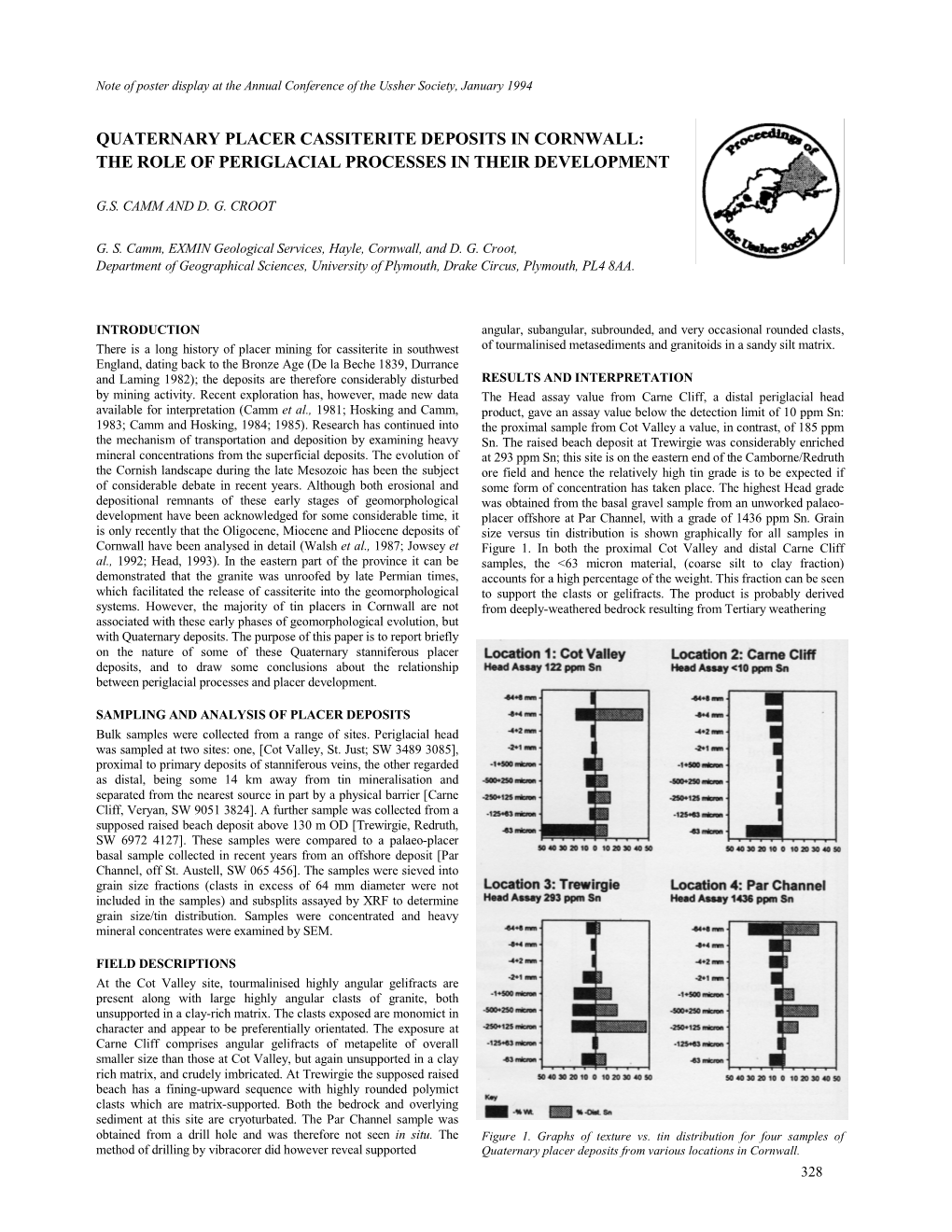 Quaternary Placer Cassiterite Deposits in Cornwall: the Role of Periglacial Processes in Their Development