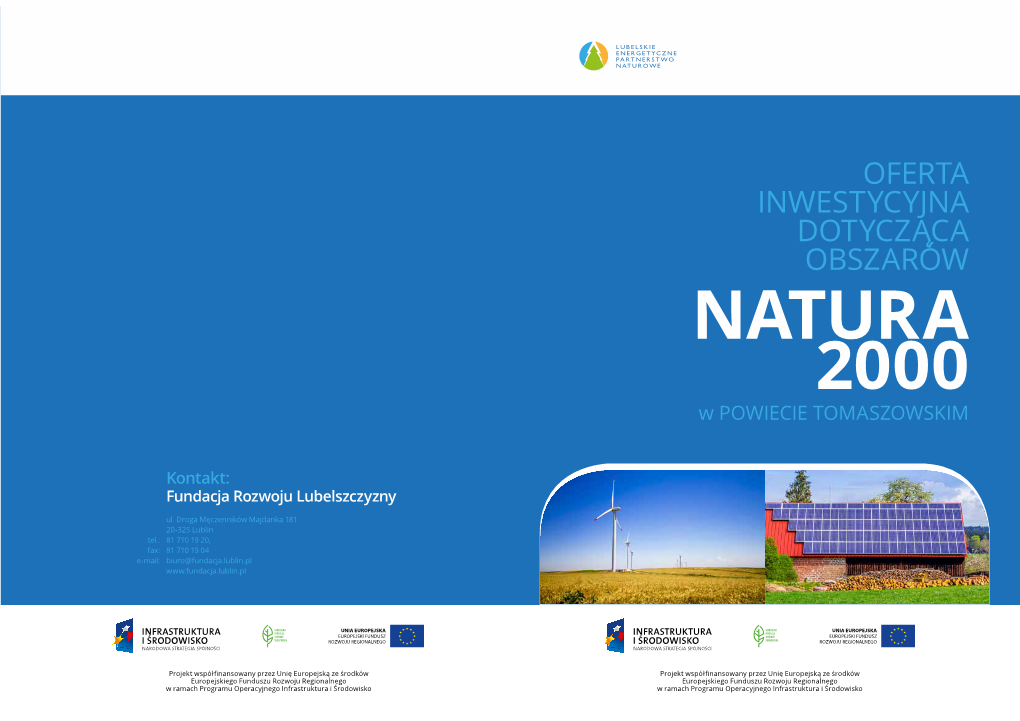 NATURA 2000 W POWIECIE TOMASZOWSKIM