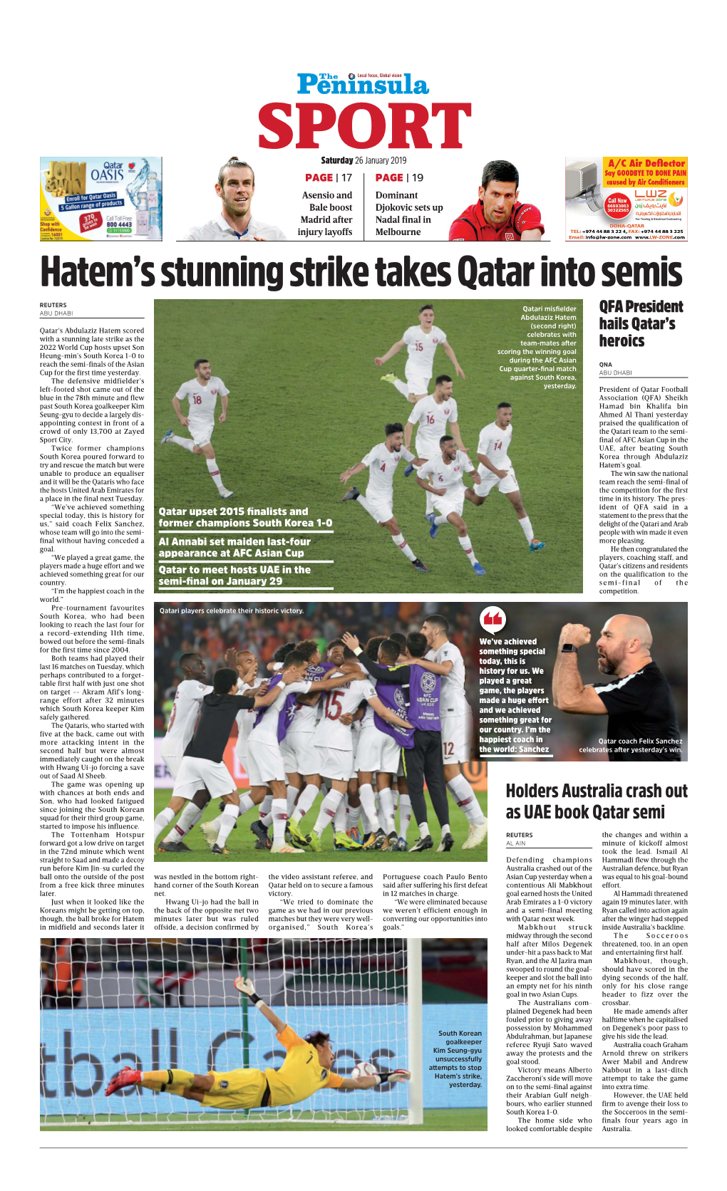 Hatem's Stunning Strike Takes Qatar Into Semis