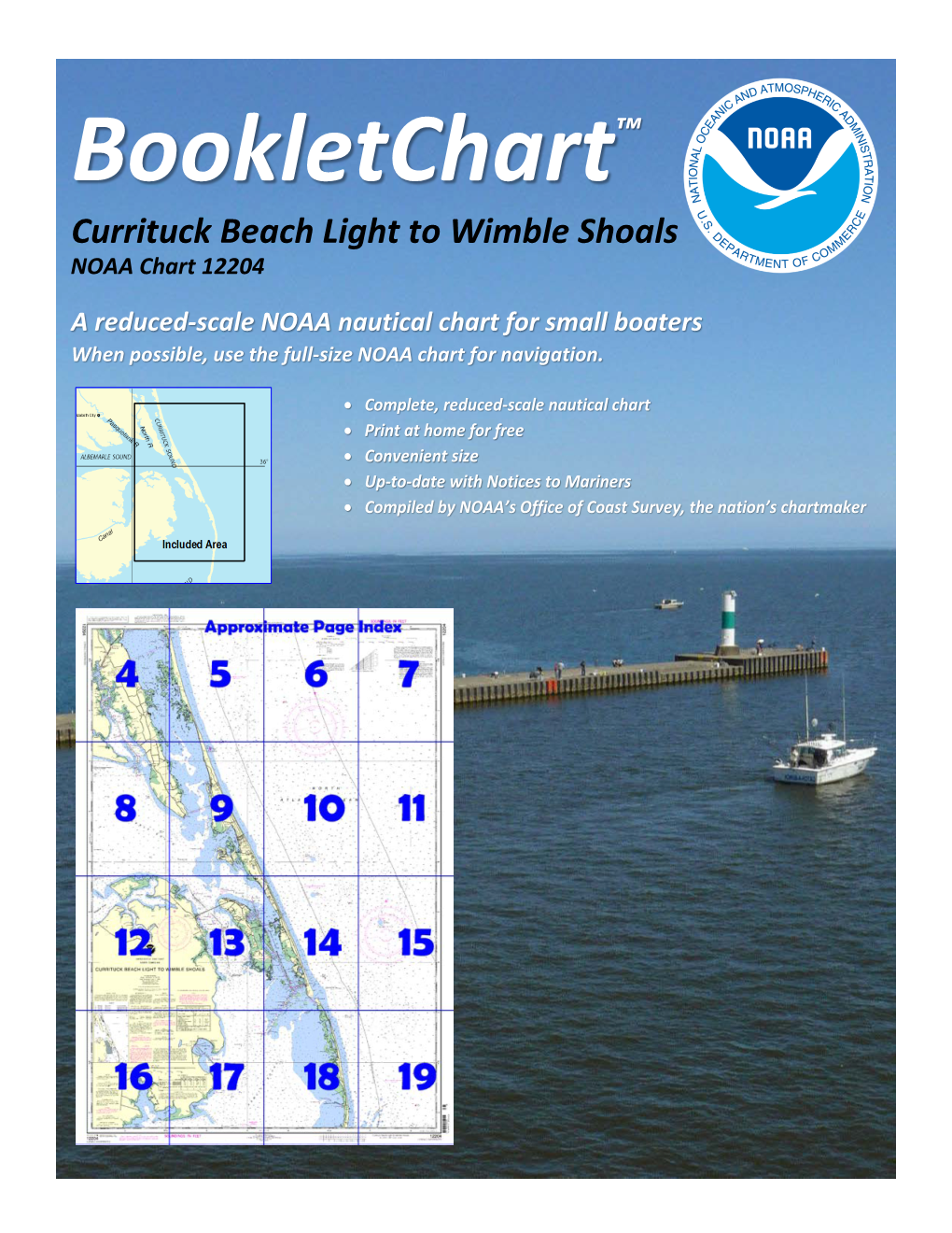 Bookletchart™ Currituck Beach Light to Wimble Shoals NOAA Chart 12204
