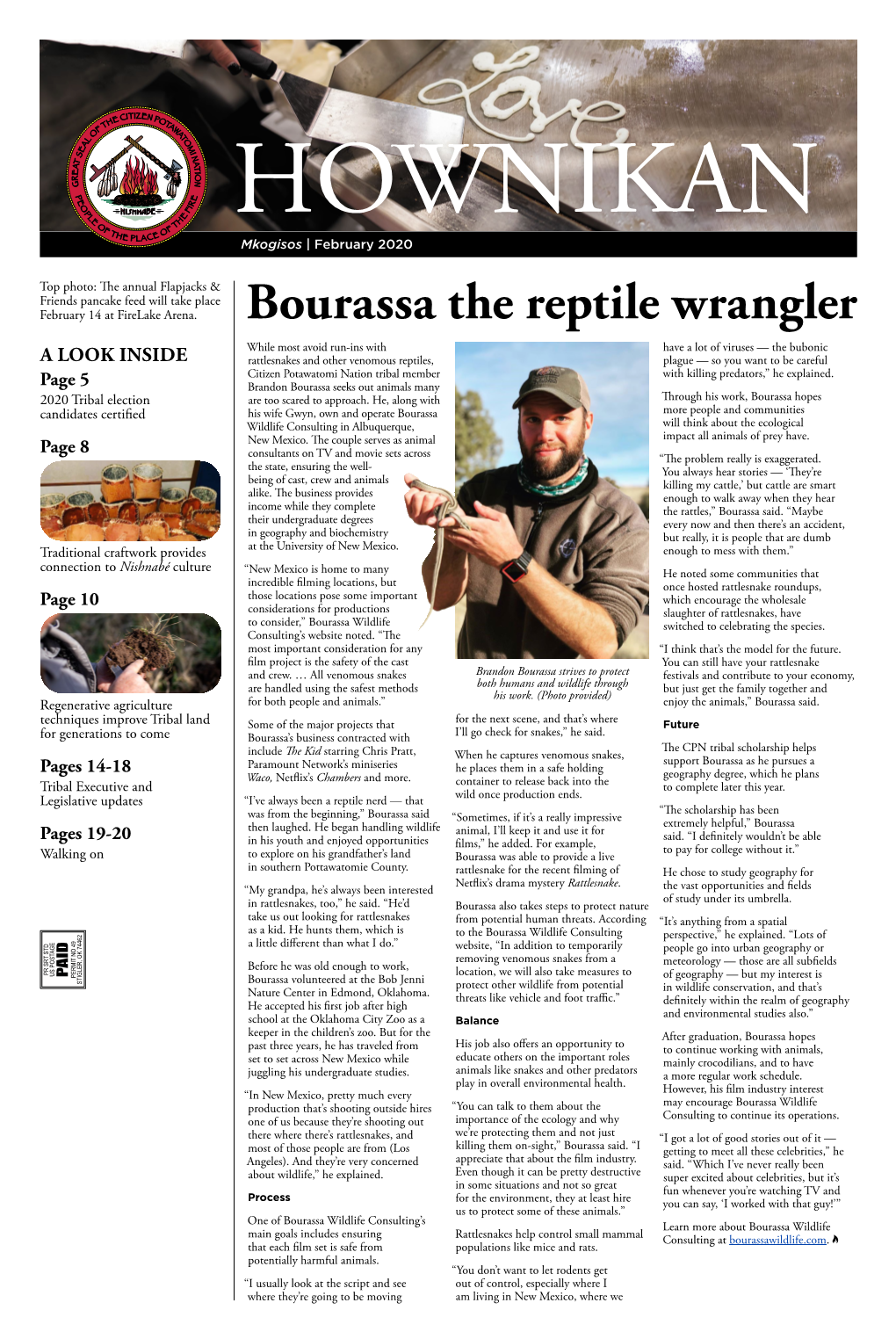 Bourassa the Reptile Wrangler