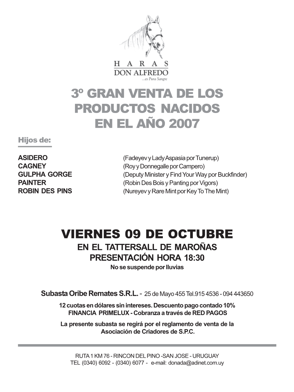 Viernes 09 De Octubre 3º Gran Venta De Los Productos