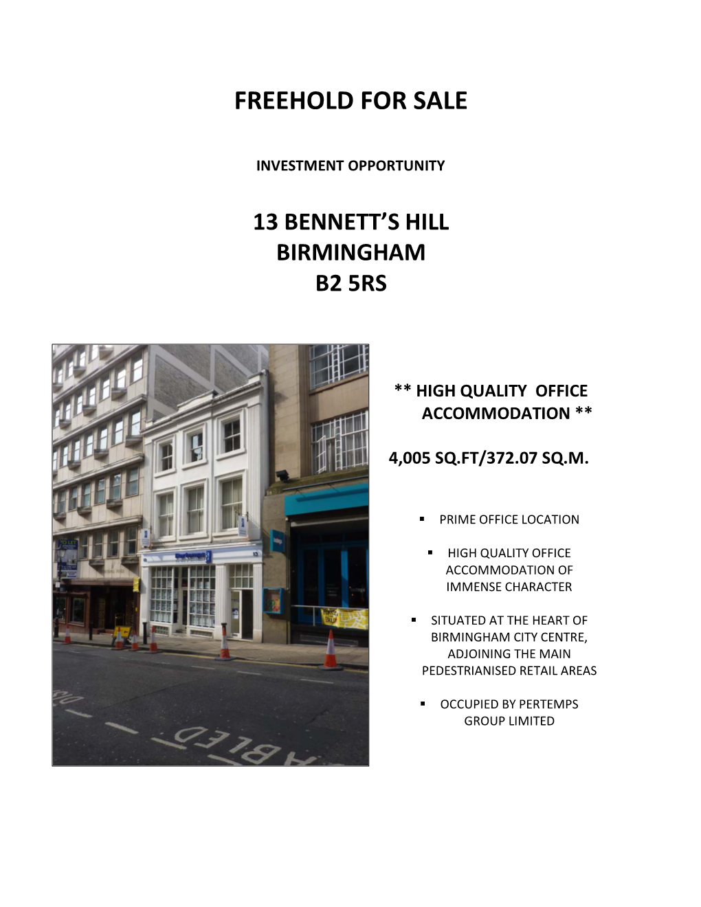 Freehold for Sale