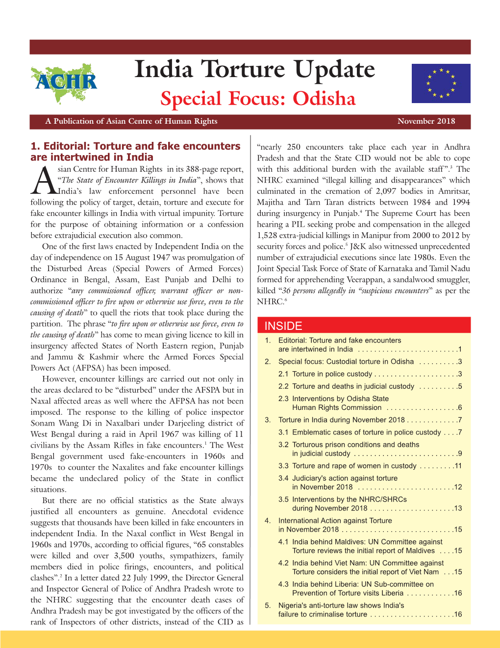 Odisha Newsletter November 18