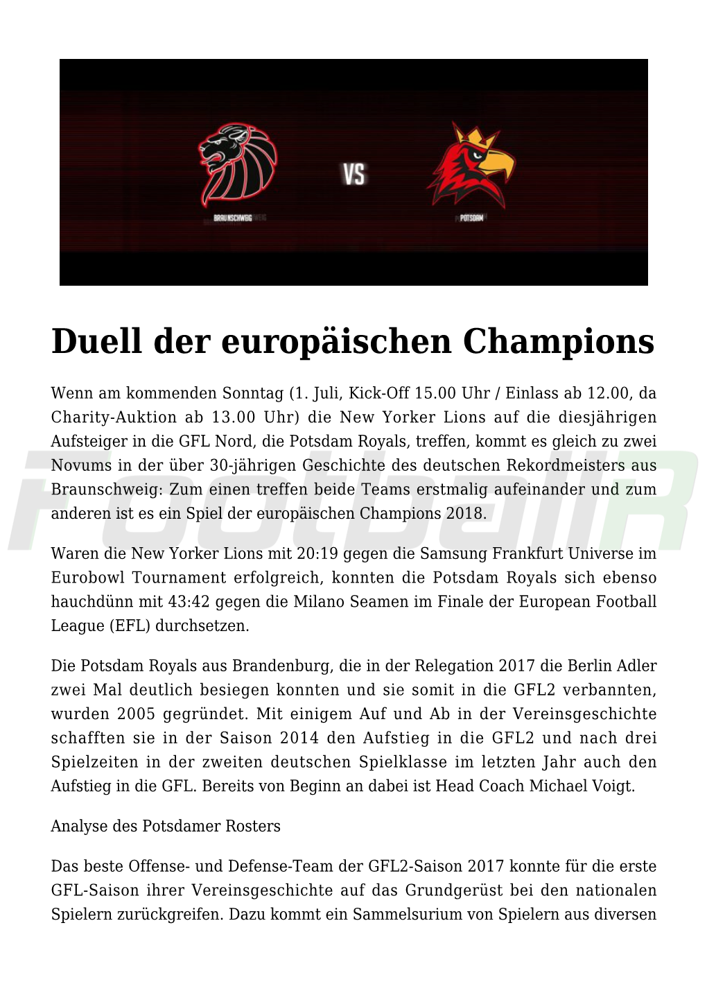 Duell Der Europäischen Champions