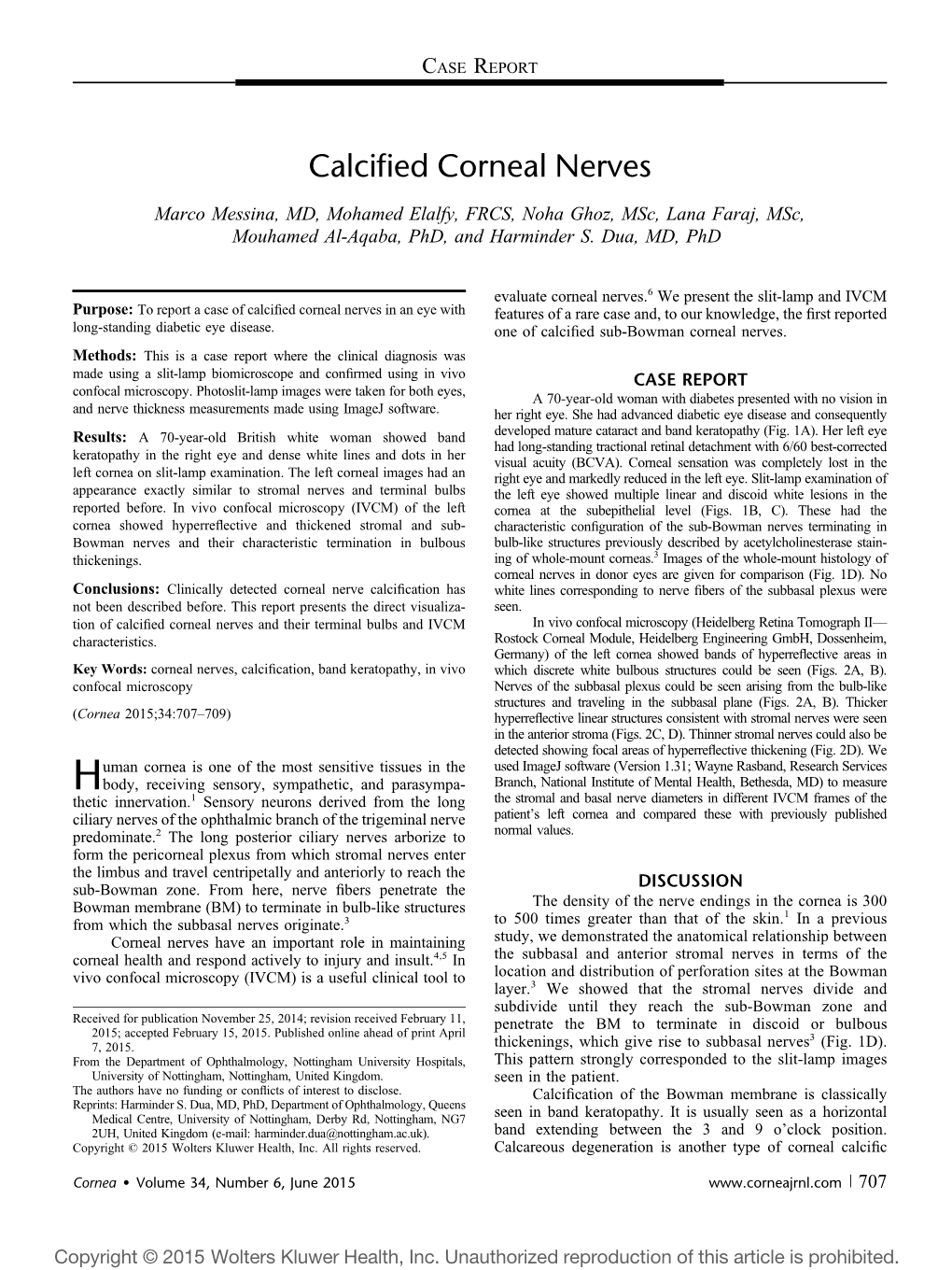 Calcified Corneal Nerves