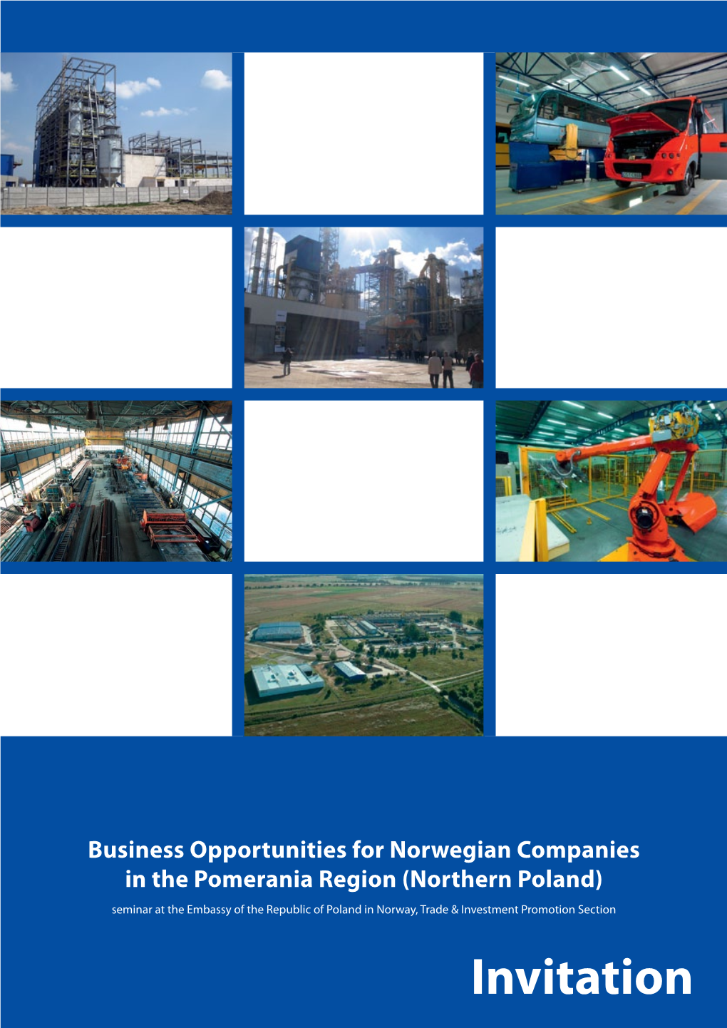 Invitation Business Opportunities for Norwegian Companies in the Pomerania Region (Northern Poland)