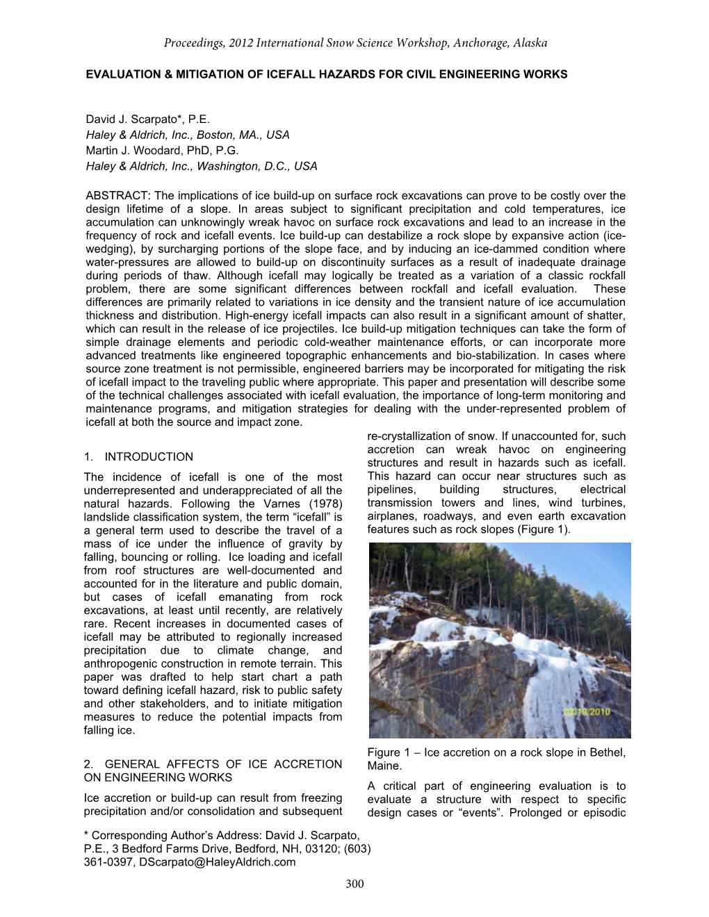 Proceedings, 2012 International Snow Science Workshop, Anchorage, Alaska