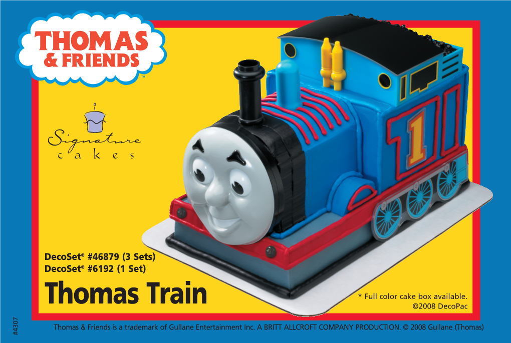 Thomas Train Thomas Decoset Decoset Thomas & Friends Is a Trademark of Gullane Entertainment Inc