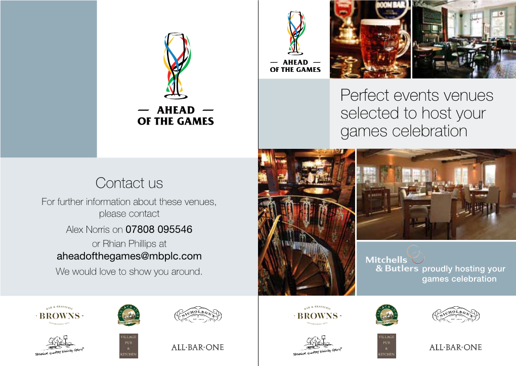 Perfect Events Venues Selected to Host Your Games Celebration