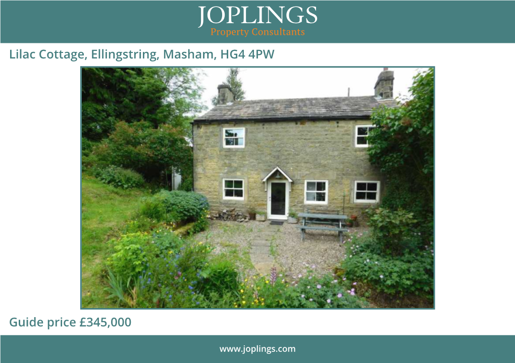 Lilac Cottage, Ellingstring, Masham, HG4 4PW Guide Price £345,000