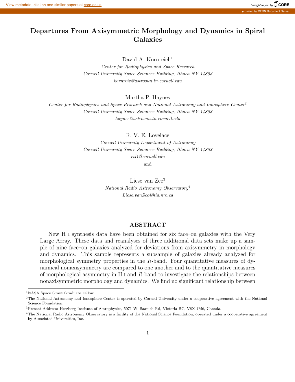 Departures from Axisymmetric Morphology and Dynamics in Spiral Galaxies