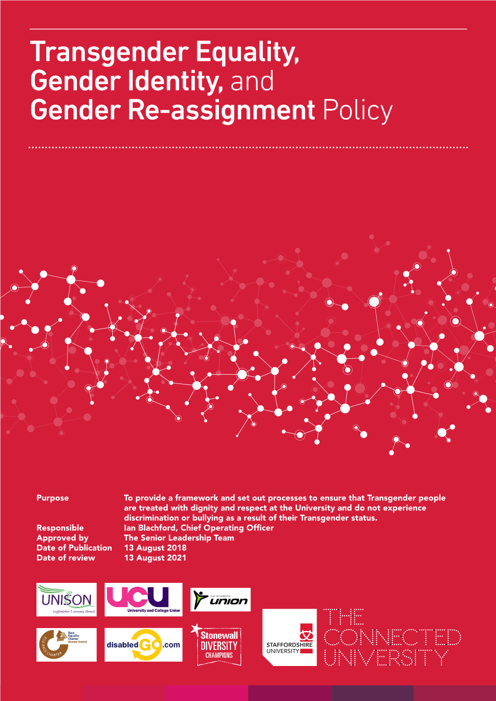 Transgender Equality, Gender Identity, and Gender Re-Assignment Policy